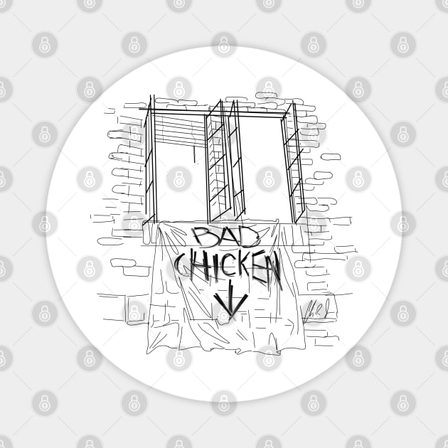 Bad Chicken! Magnet by 51Deesigns